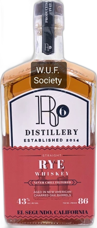 R6 Distillery Straight Rye Whiskey