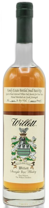 Willett Distillery 4 Years Straight Rye Whiskey
