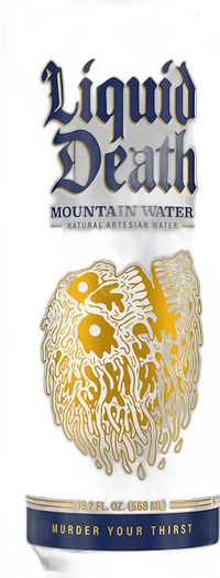 Liquid Death Mountain Water Still Drinking Water