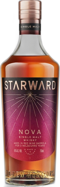 Starward Nova Aged In Red Wine Barrels 3 Years Single Malt Whiskey