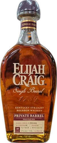 Elijah Craig Private Barrel Selection Bourbon
